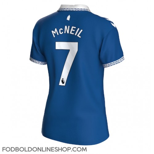 Everton Dwight McNeil #7 Hjemmebanetrøje Dame 2023-24 Kortærmet